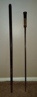 late 19th century walking stick with hidden blade